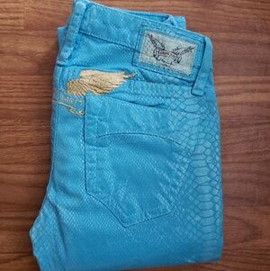 ROBINS JEANS WOMENS BLUE  MARILYN SZ 24